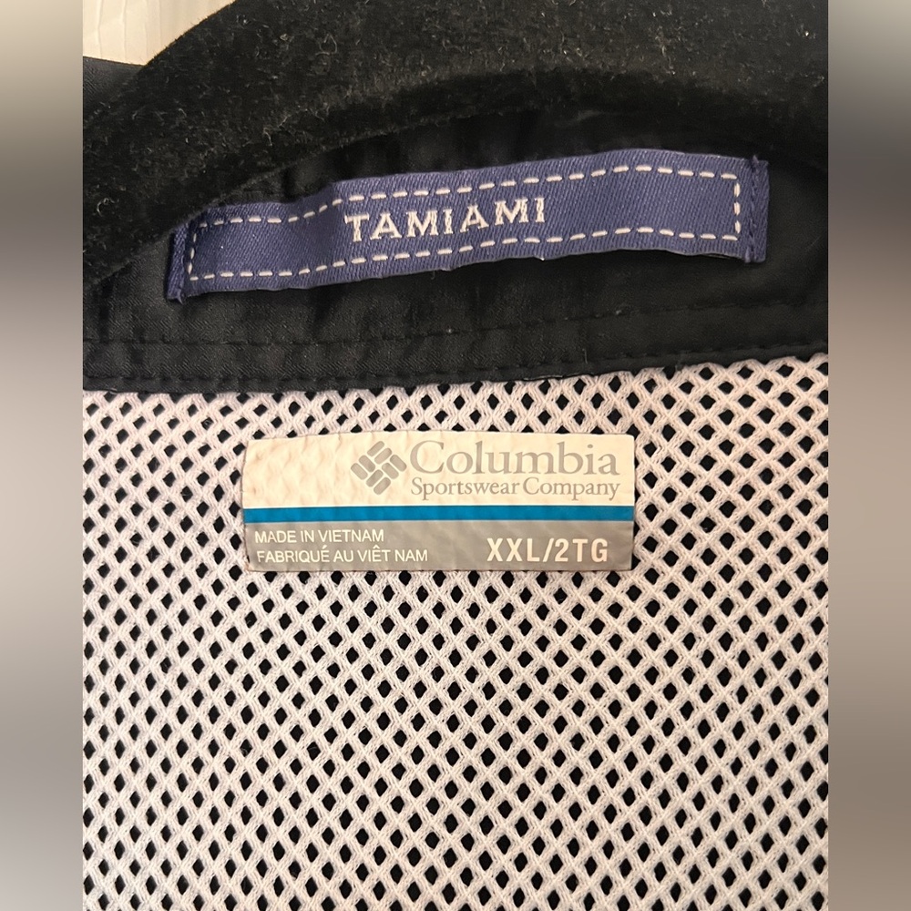 Columbia Black Mesh Tamiami fishing Shirt - Picture 2 of 6